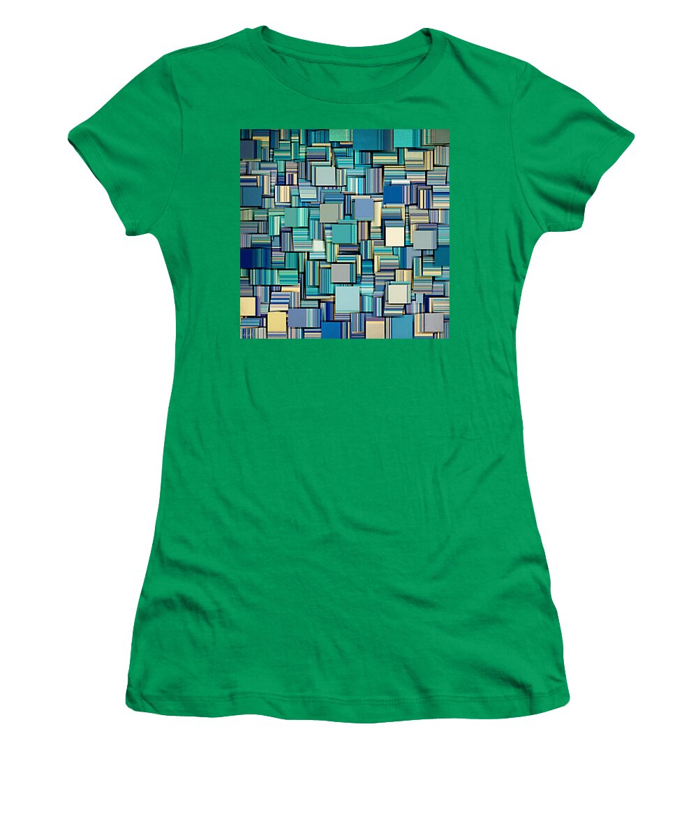 Abstract Women's T-Shirt featuring the digital art Modern Abstract XXIV by Lourry Legarde