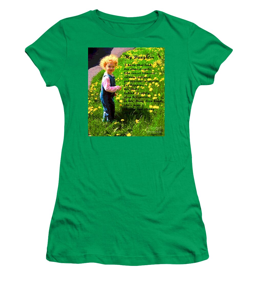 Poetry Women's T-Shirt featuring the digital art My Daughter by Alys Caviness-Gober