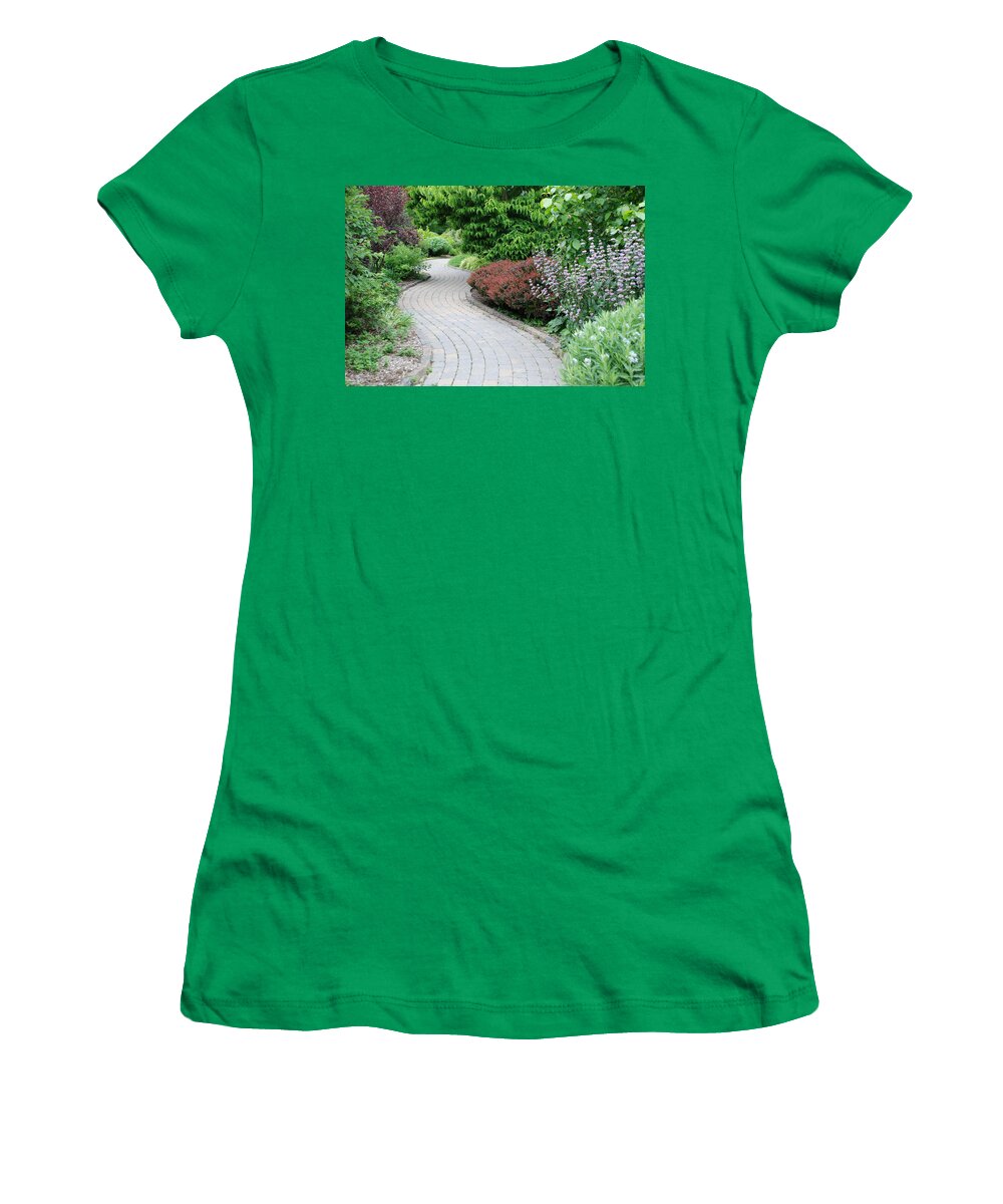 Trail Women's T-Shirt featuring the photograph Frelinghuysen Arboretum Path by Richard Bryce and Family