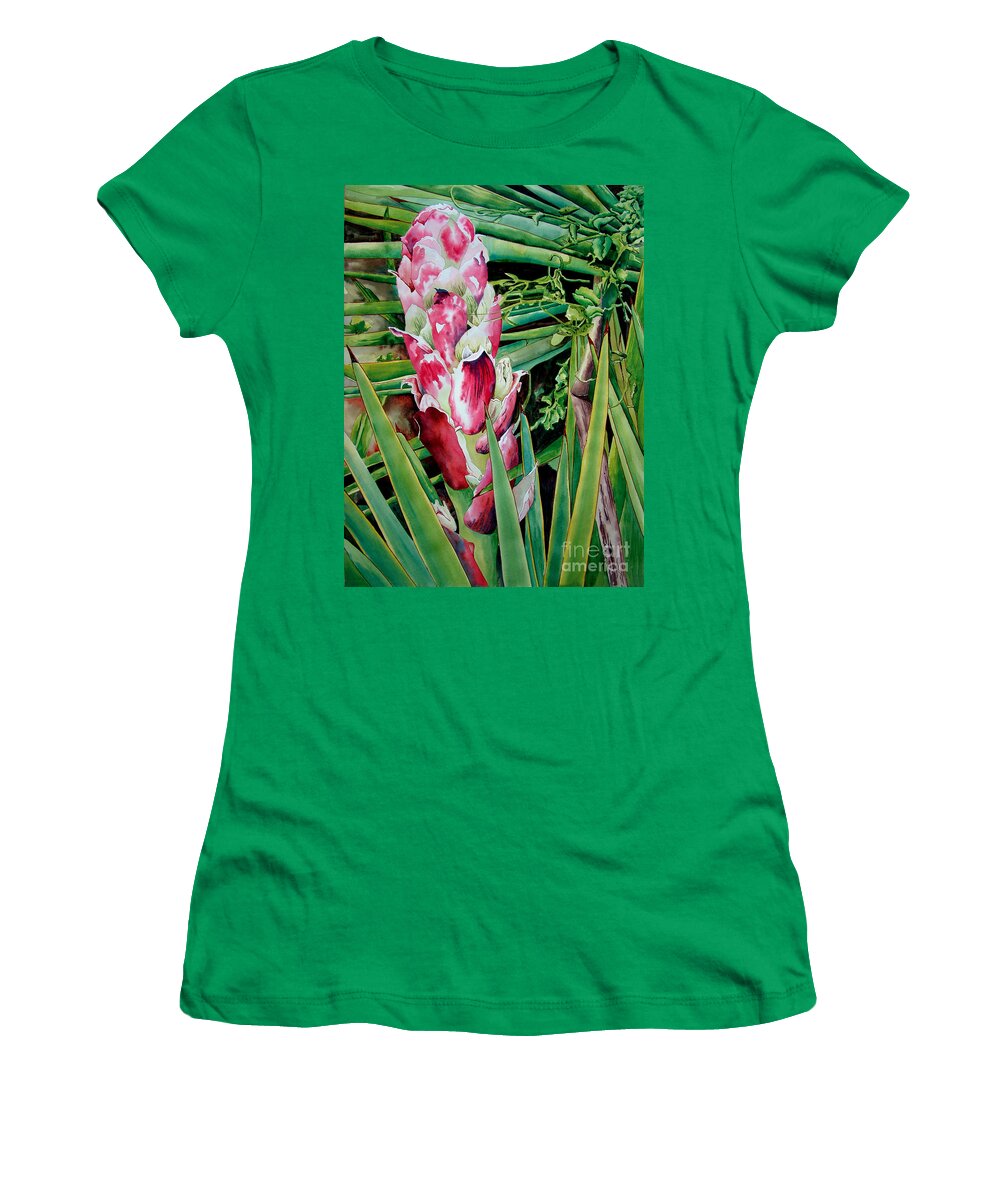 Floral Painting Women's T-Shirt featuring the painting Spanish Dagger III by Kandyce Waltensperger