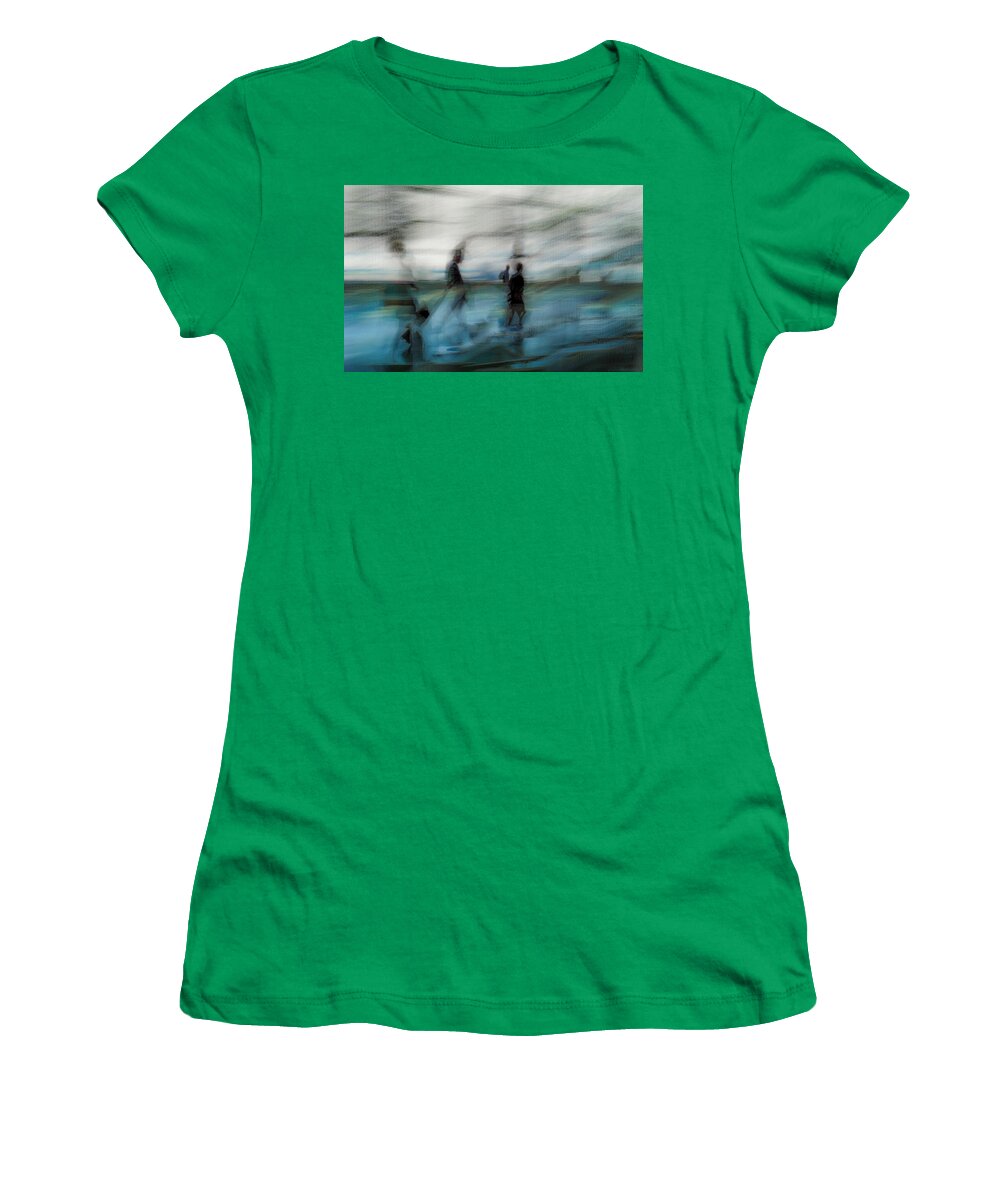 Impressionist Women's T-Shirt featuring the photograph Travel Blues by Alex Lapidus