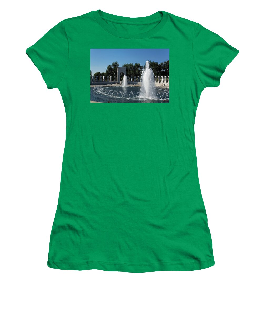 Scenic Women's T-Shirt featuring the photograph World War II Memorial--Pacific Pavilion DS035 by Gerry Gantt