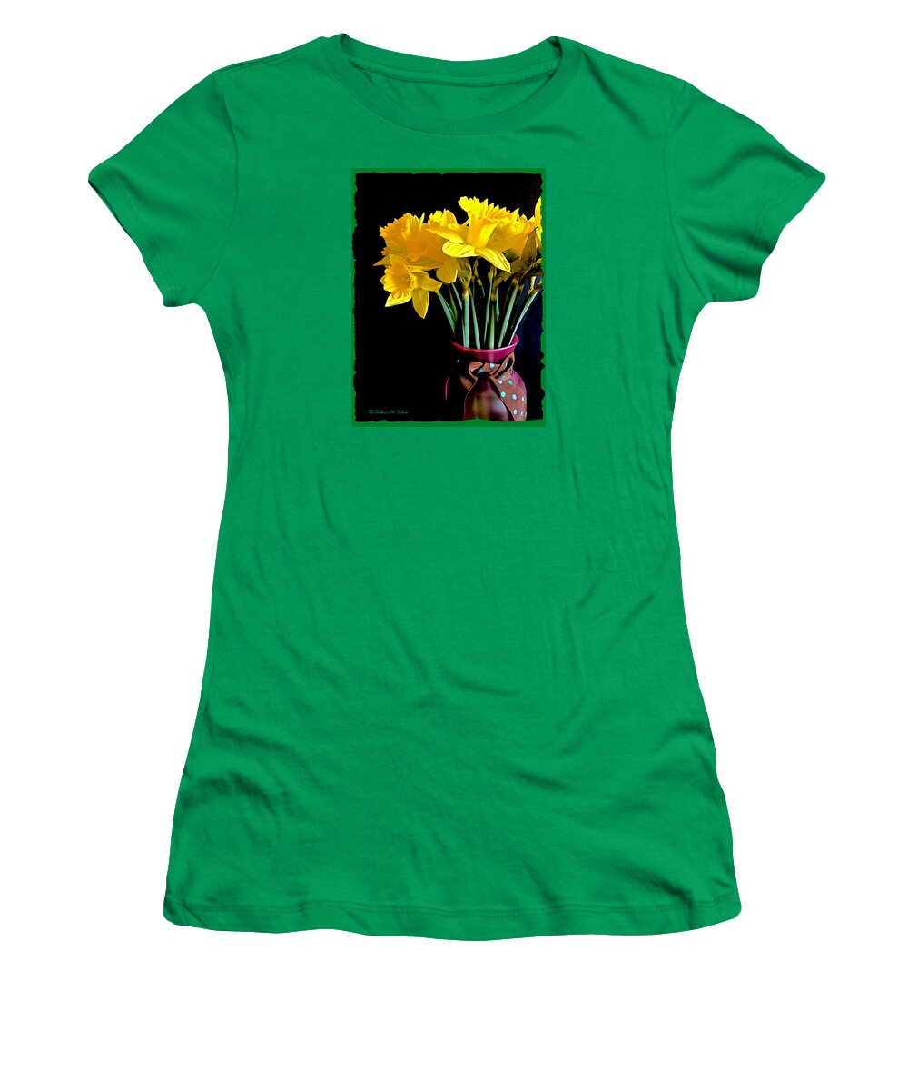 Narcissus Women's T-Shirt featuring the photograph Narcissus Bouquet by Barbara Zahno