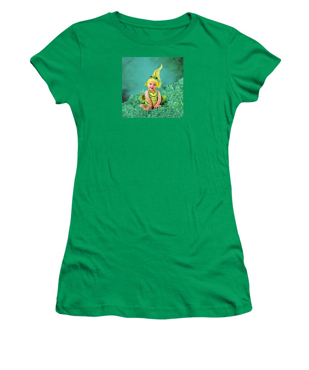 Under The Sea Women's T-Shirt featuring the photograph Brando as a Gobi Fish by Anne Geddes