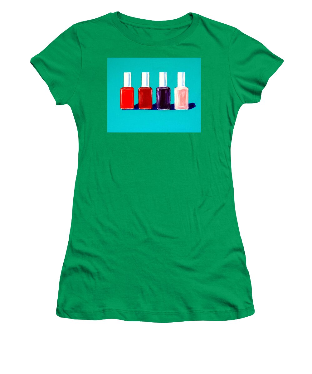 Nail Art Women's T-Shirt featuring the painting Essie Polish by Katy Hawk