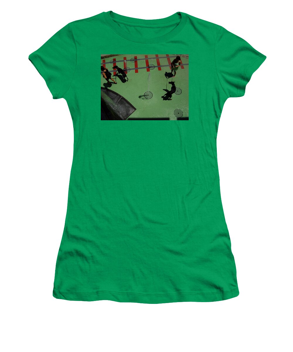 Fountain Women's T-Shirt featuring the photograph Fountain by Flavia Westerwelle