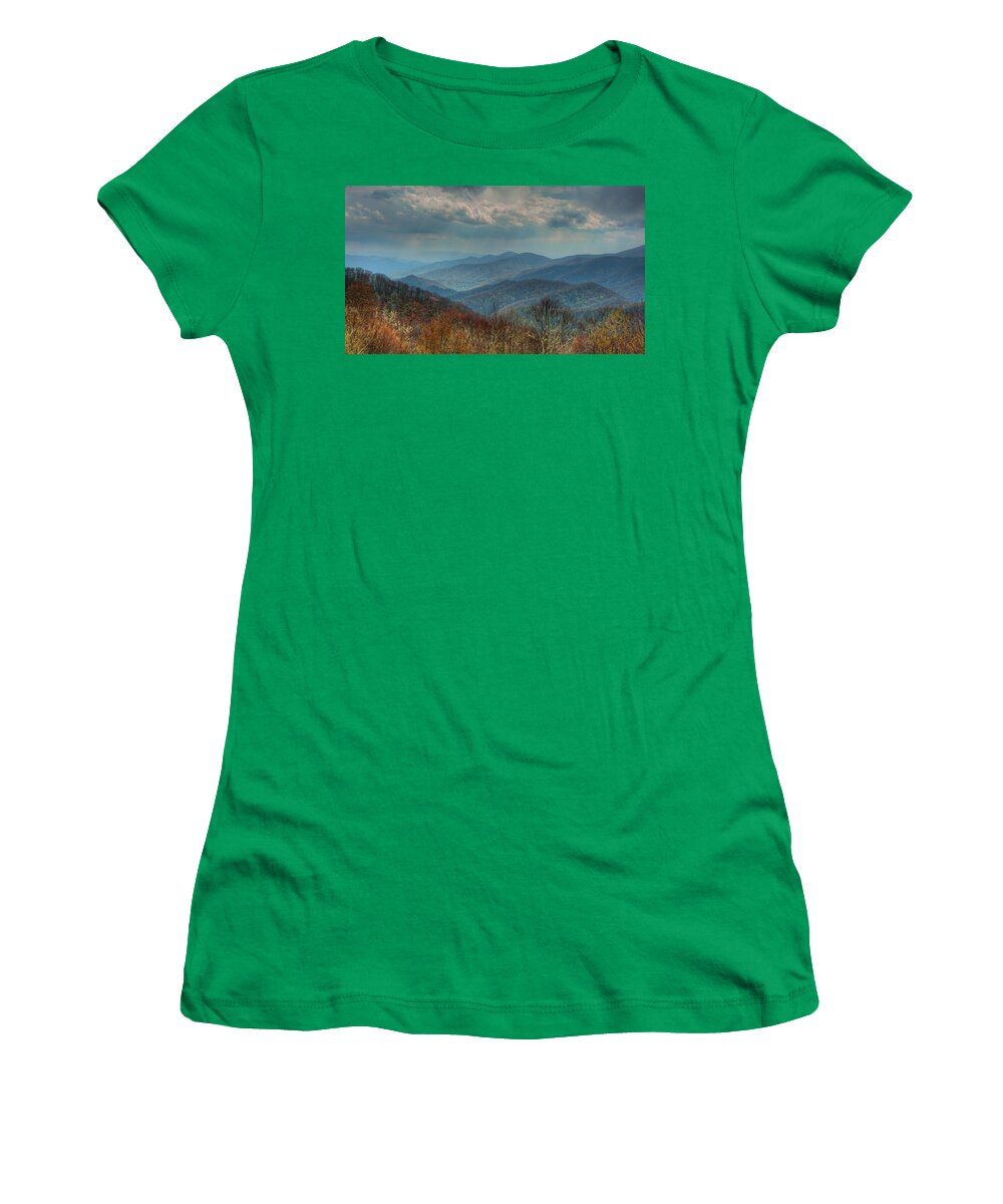 Great Smoky Mountains Women's T-Shirt featuring the photograph Great Smoky Mountains by Brenda Jacobs