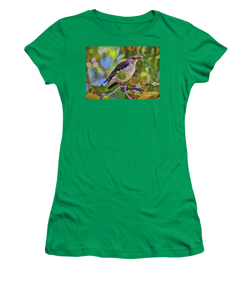 Mockingbird Women's T-Shirt featuring the photograph Mockingbird by Savannah Gibbs