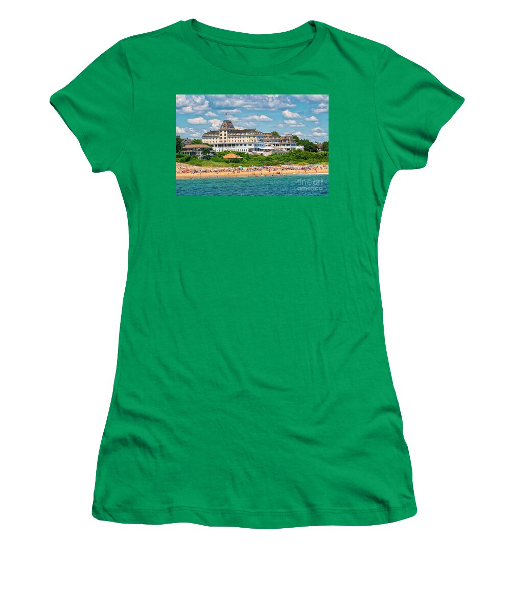 Watch Hill Women's T-Shirt featuring the photograph Ocean House Summer by Joe Geraci