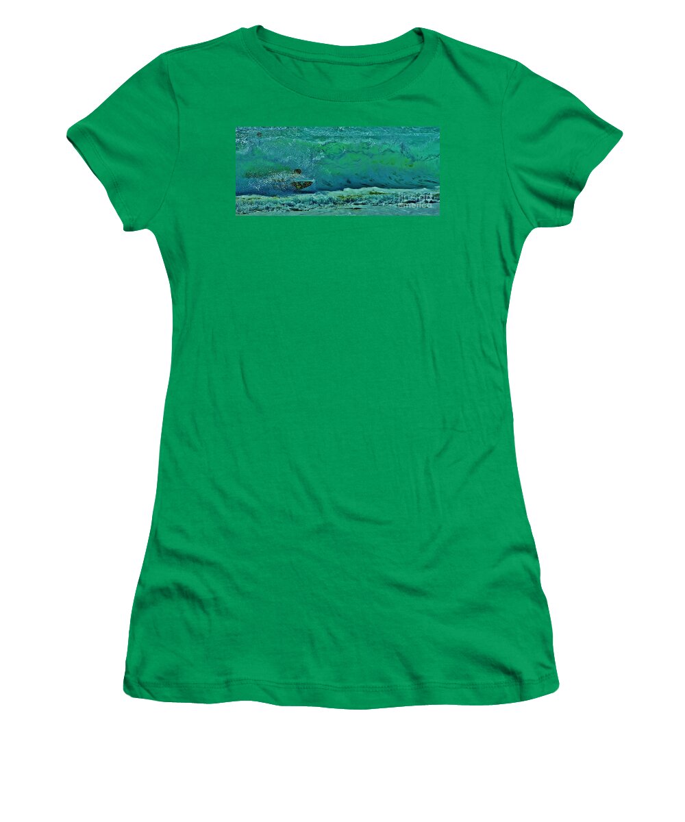 Surfing Women's T-Shirt featuring the photograph Playing In The Shore Break by Craig Wood