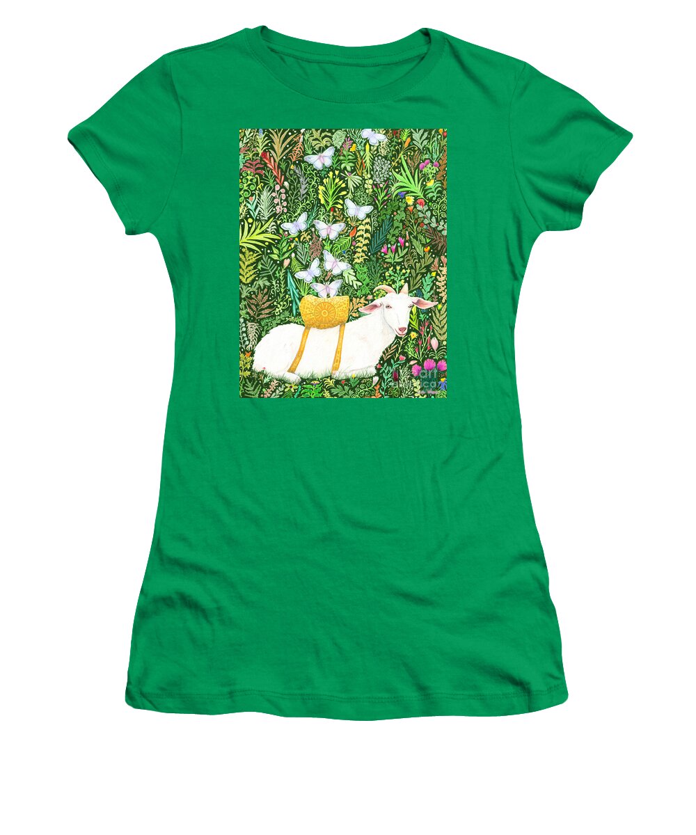 Lise Winne Women's T-Shirt featuring the painting Scapegoat Healing by Lise Winne