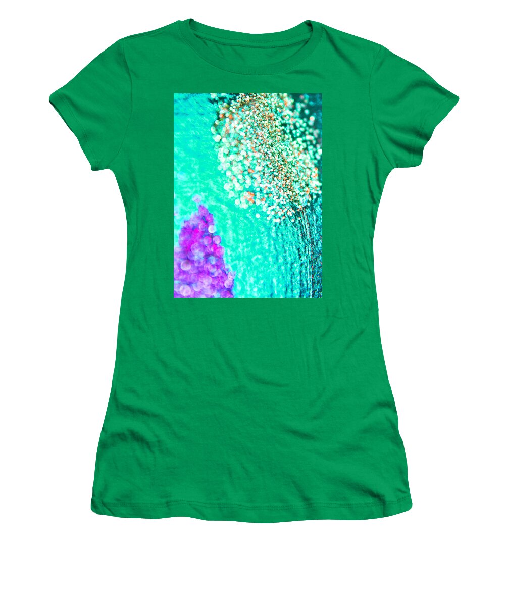 Abstract Women's T-Shirt featuring the photograph Turquoise Spell by Alex Art