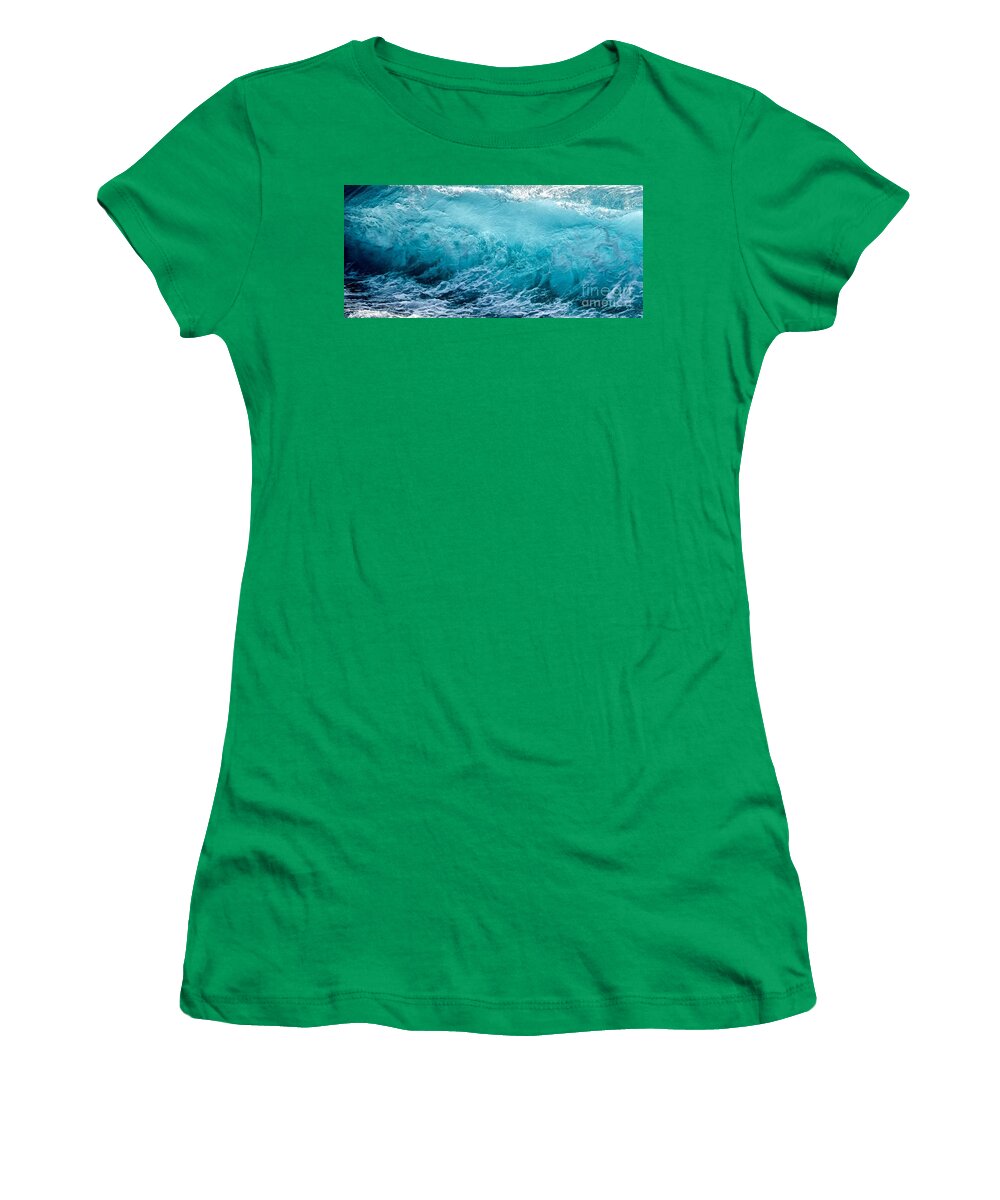 Wave Women's T-Shirt featuring the photograph Wave of Expectation by Debra Banks