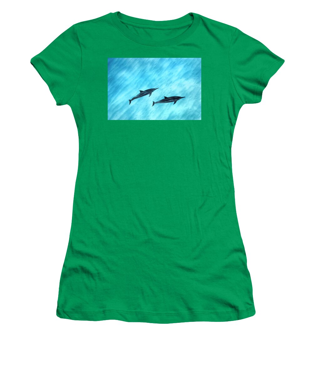Sea Women's T-Shirt featuring the photograph Blue Chill by Sean Davey