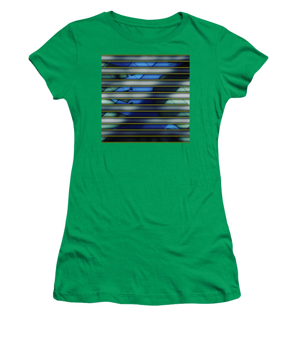 Abstract Women's T-Shirt featuring the digital art Pattern 19 by Marko Sabotin