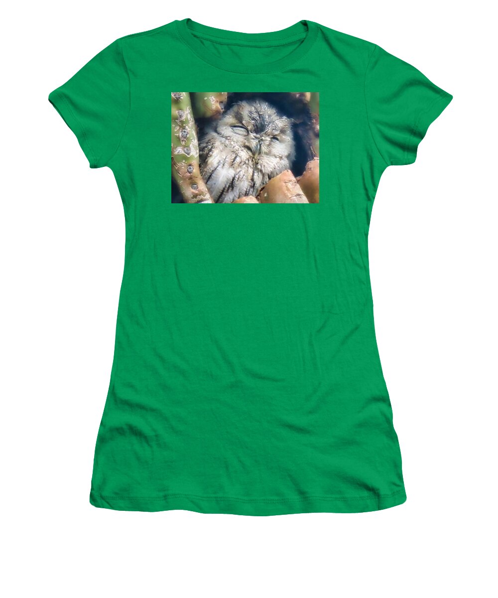 Icon Women's T-Shirt featuring the photograph Almost Asleep by Judy Kennedy