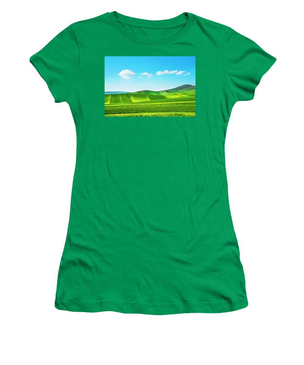 Apulia Women's T-Shirt featuring the photograph Puglia Spring Abstract by Stefano Orazzini