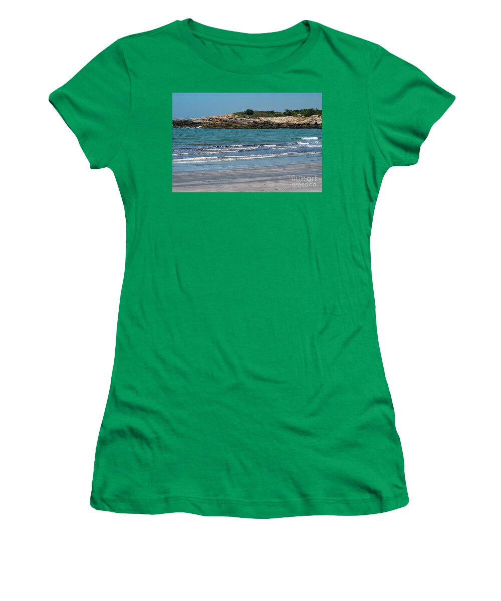 Newport Women's T-Shirt featuring the photograph Bailey's Beach in Newport by Bob Phillips