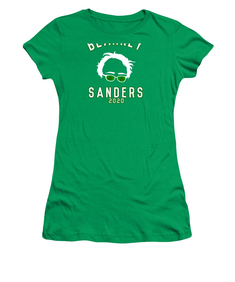 St Patricks Day Women's T-Shirt featuring the digital art Blarney Sanders 2020 Bernie St Patricks Day by Flippin Sweet Gear