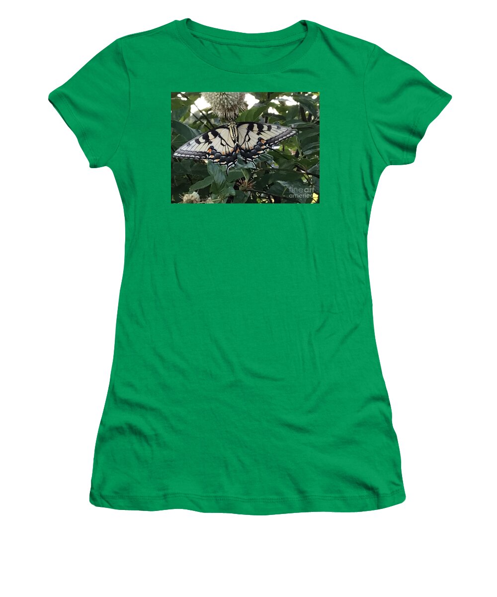 Butterfly Women's T-Shirt featuring the photograph Butterfly flip over by Catherine Wilson