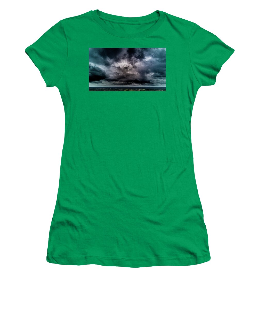 Medford Women's T-Shirt featuring the photograph Cloud Color Cloudscape by Louis Dallara