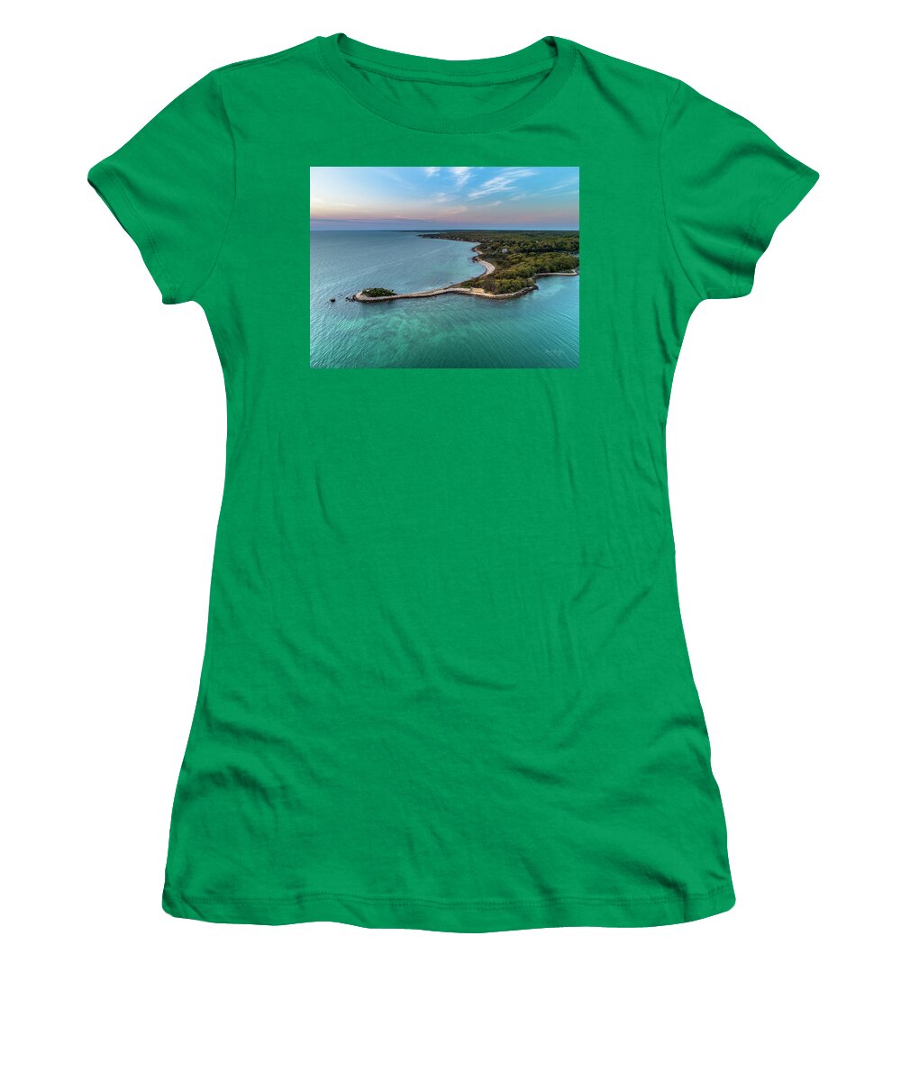 The Knob Women's T-Shirt featuring the photograph Colors of The Knob by Veterans Aerial Media LLC
