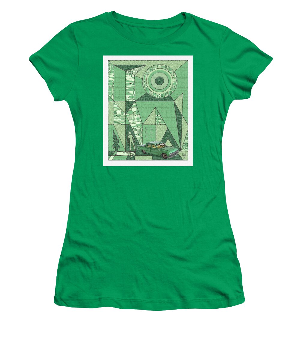 Dinky Toys Women's T-Shirt featuring the digital art Dinky Toys / Fairlane by David Squibb