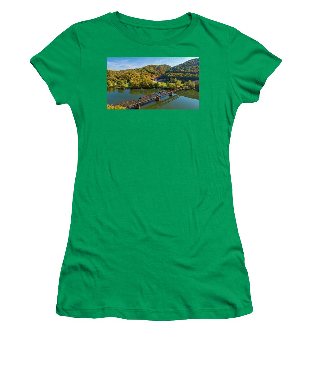 Virginia Women's T-Shirt featuring the photograph Hiwassee Trestle 8 by Star City SkyCams
