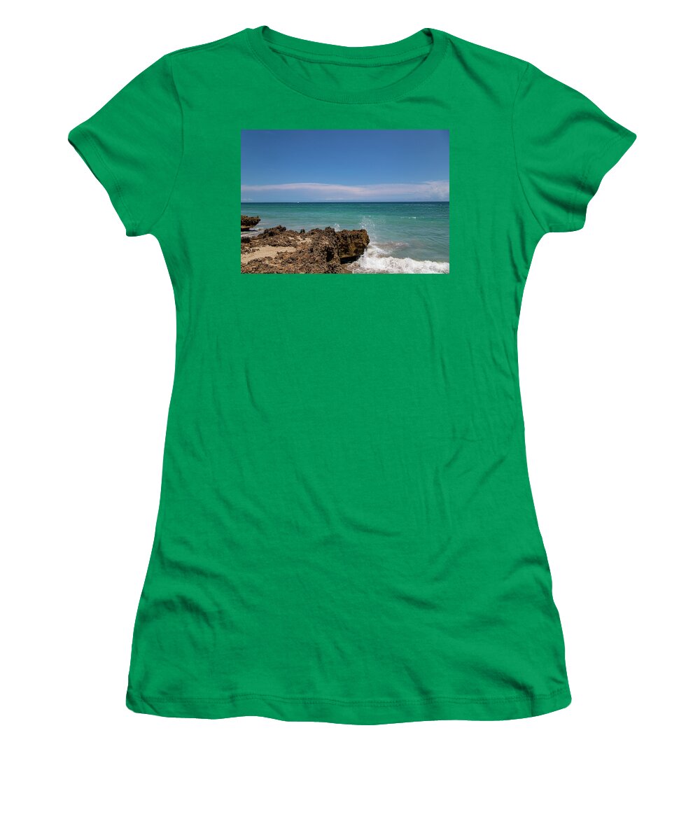 Beach Women's T-Shirt featuring the photograph Hutchinson Island, Florida by Dart Humeston