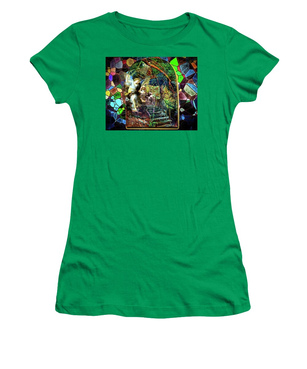 Angel Women's T-Shirt featuring the digital art Invisible Guardian by Norman Brule