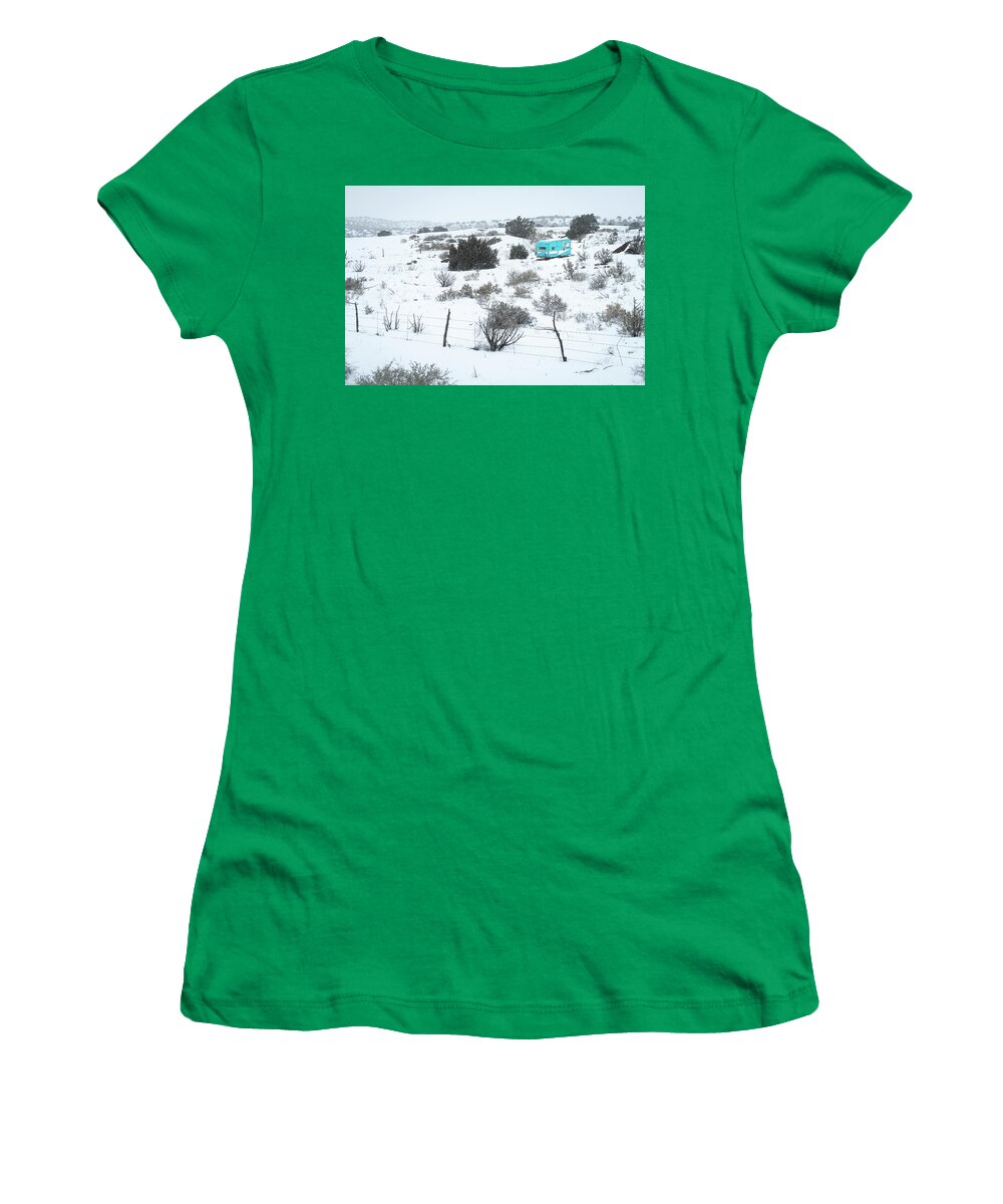 Landscapes Women's T-Shirt featuring the photograph New Mexico Turquoise by Mary Lee Dereske