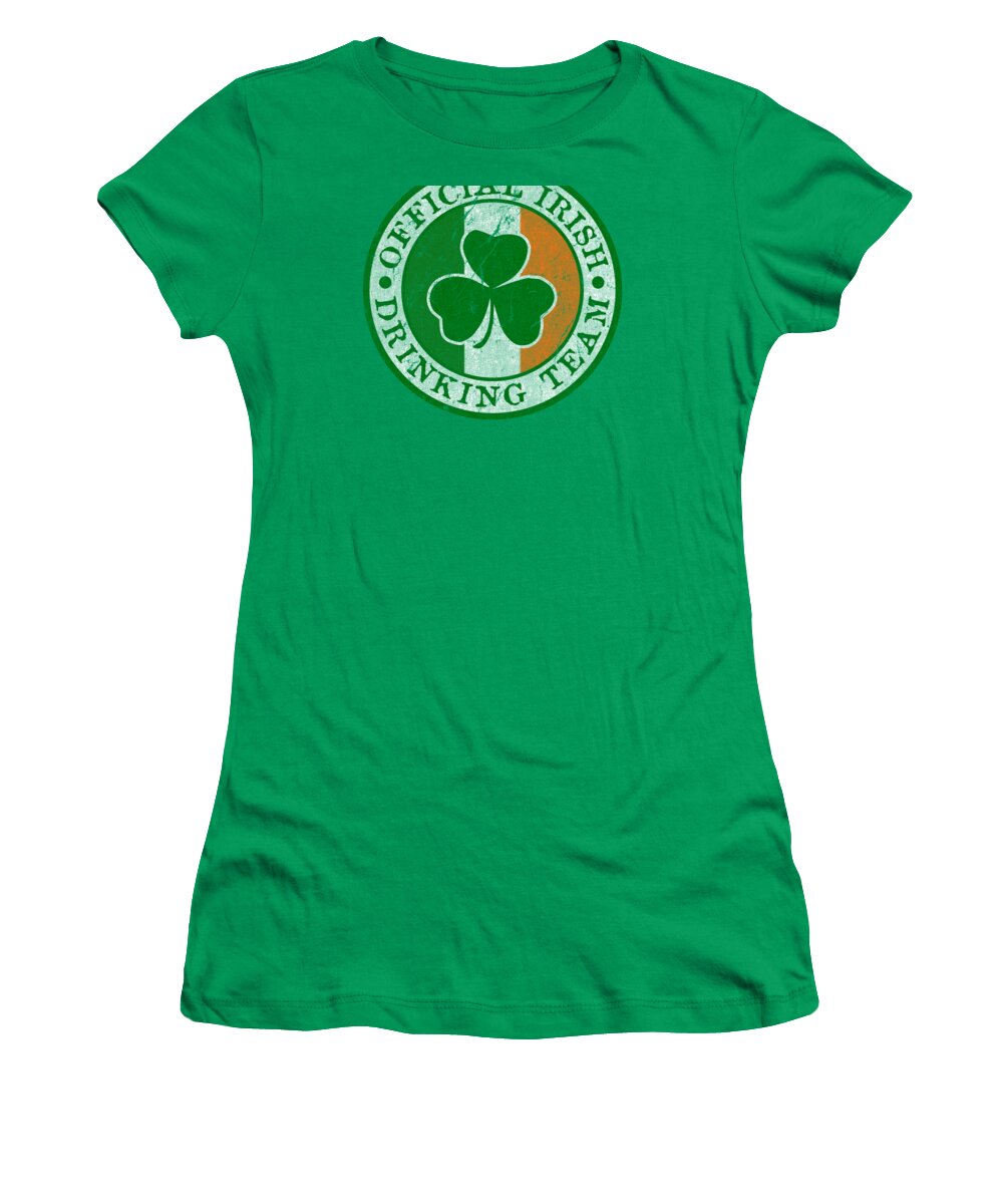 St Patricks Day Women's T-Shirt featuring the digital art Official Irish Drinking Team by Flippin Sweet Gear