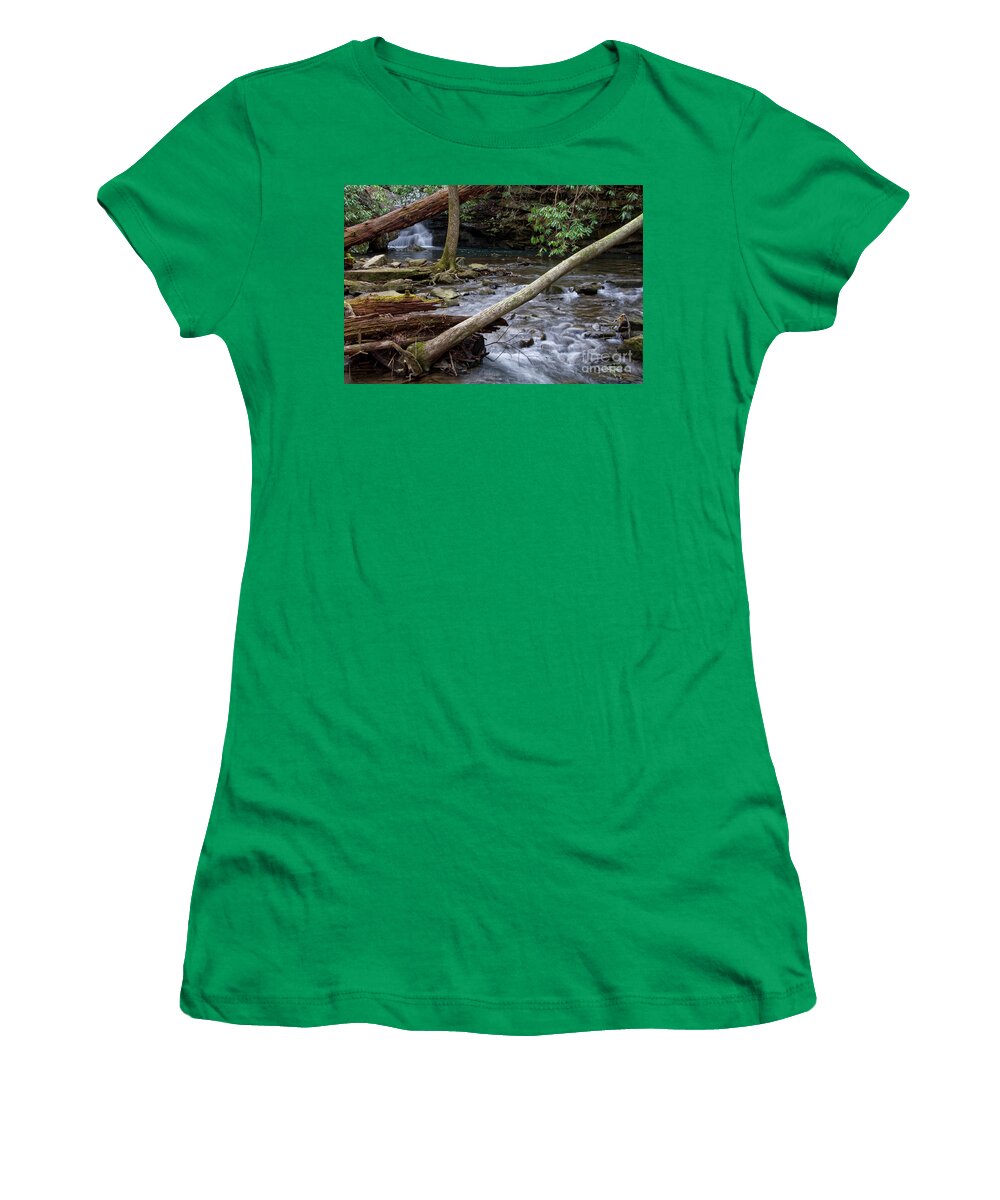 Ozone Falls Women's T-Shirt featuring the photograph Ozone Falls 35 by Phil Perkins