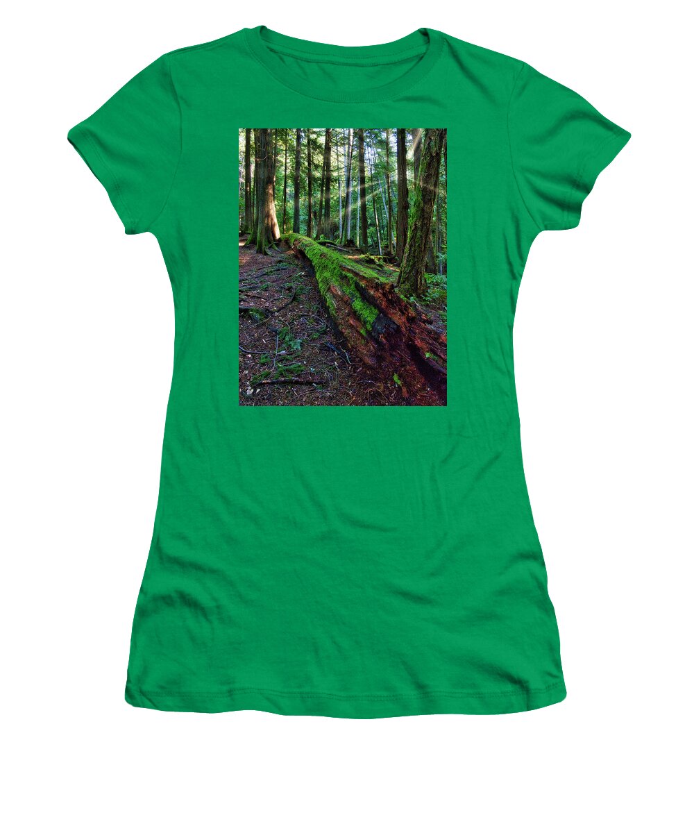 Landscape Women's T-Shirt featuring the photograph Restful Light by Allan Van Gasbeck
