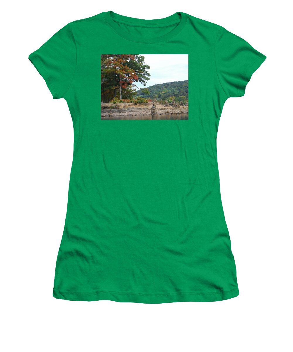 Stones Women's T-Shirt featuring the photograph Stone Structures by Jacqueline Whitcomb