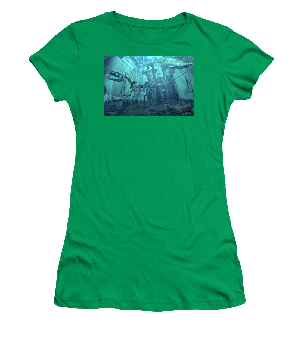 Ny Women's T-Shirt featuring the photograph The Effect of Melting ice on New York #3 by Aleksander Rotner