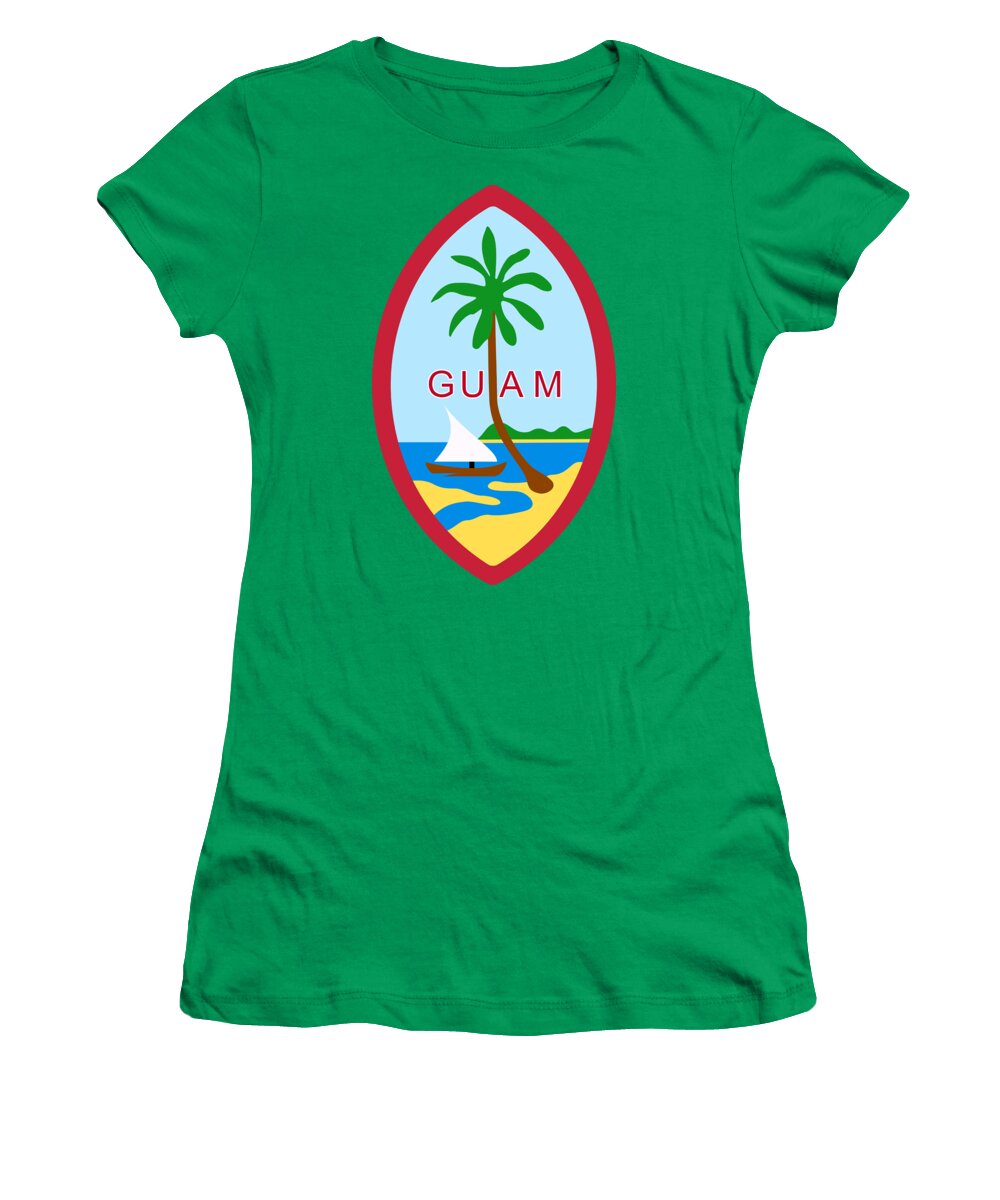 Guam Women's T-Shirt featuring the photograph The Great Seal of Guam Territory of USA by Movie Poster Prints