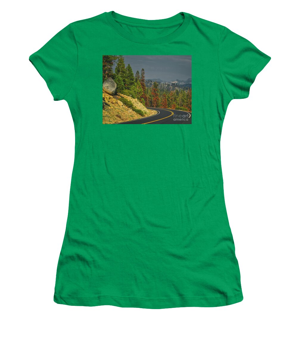  Nature Women's T-Shirt featuring the photograph Tioga Pass, Yosemite National Park by Abigail Diane Photography
