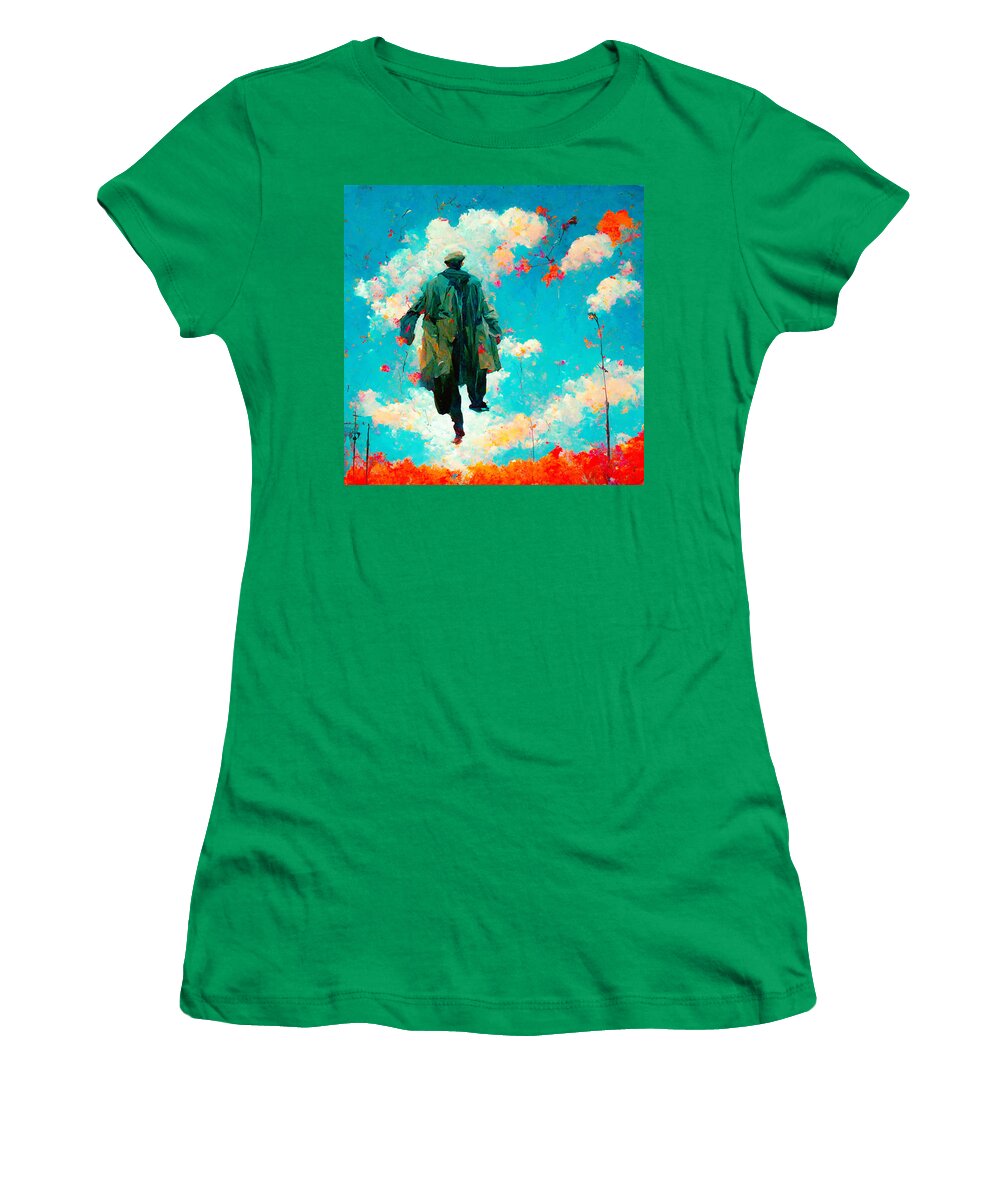 Trenchcoats Women's T-Shirt featuring the digital art Trenchcoats #1 by Craig Boehman
