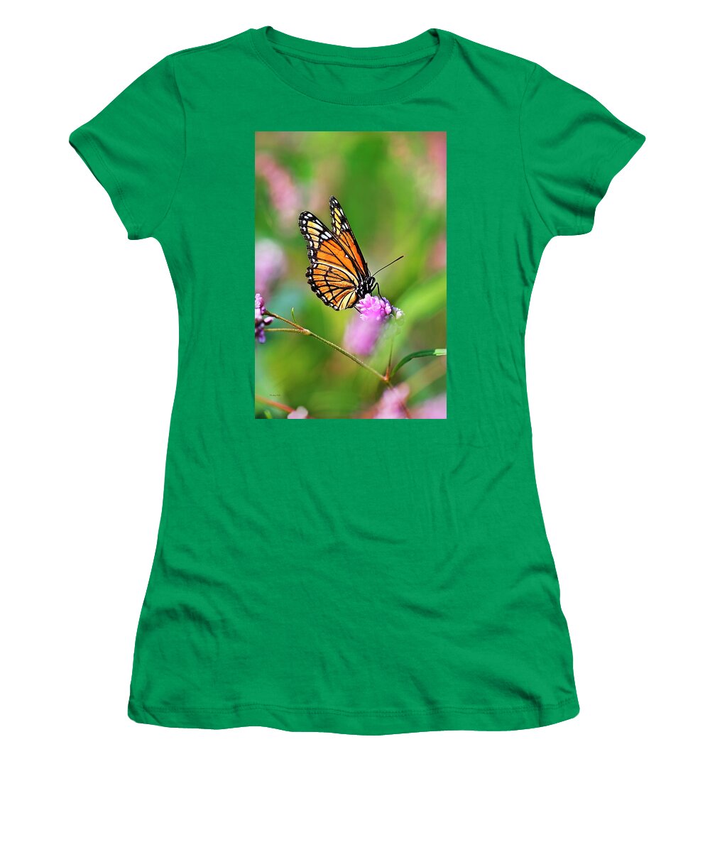 Butterflies Women's T-Shirt featuring the photograph Viceroy Butterfly by Christina Rollo
