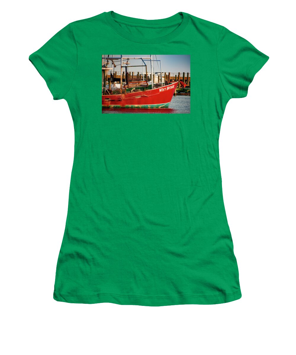 Boat Women's T-Shirt featuring the photograph Why Bother by Christopher Holmes