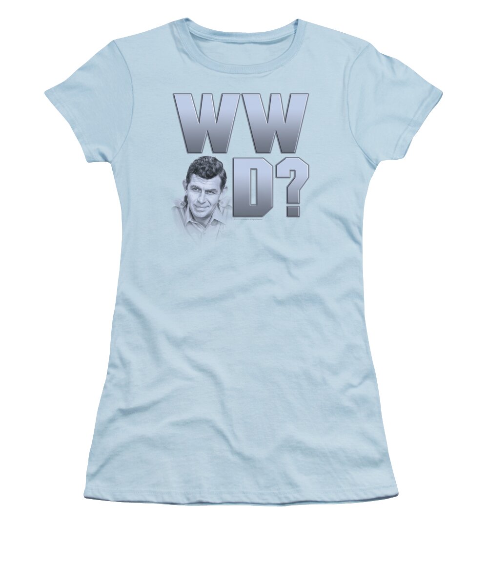 Andy Griffith Women's T-Shirt featuring the digital art Andy Griffith - Wwad by Brand A