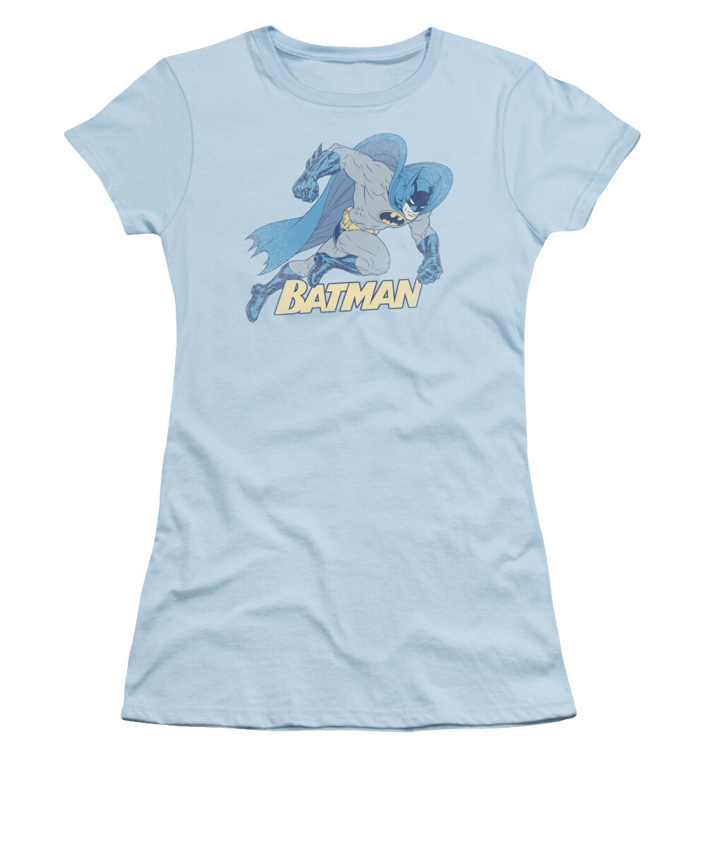  Women's T-Shirt featuring the digital art Batman - Running Retro by Brand A