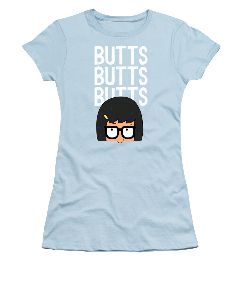  Women's T-Shirt featuring the digital art Bobs Burgers - Peepin by Brand A
