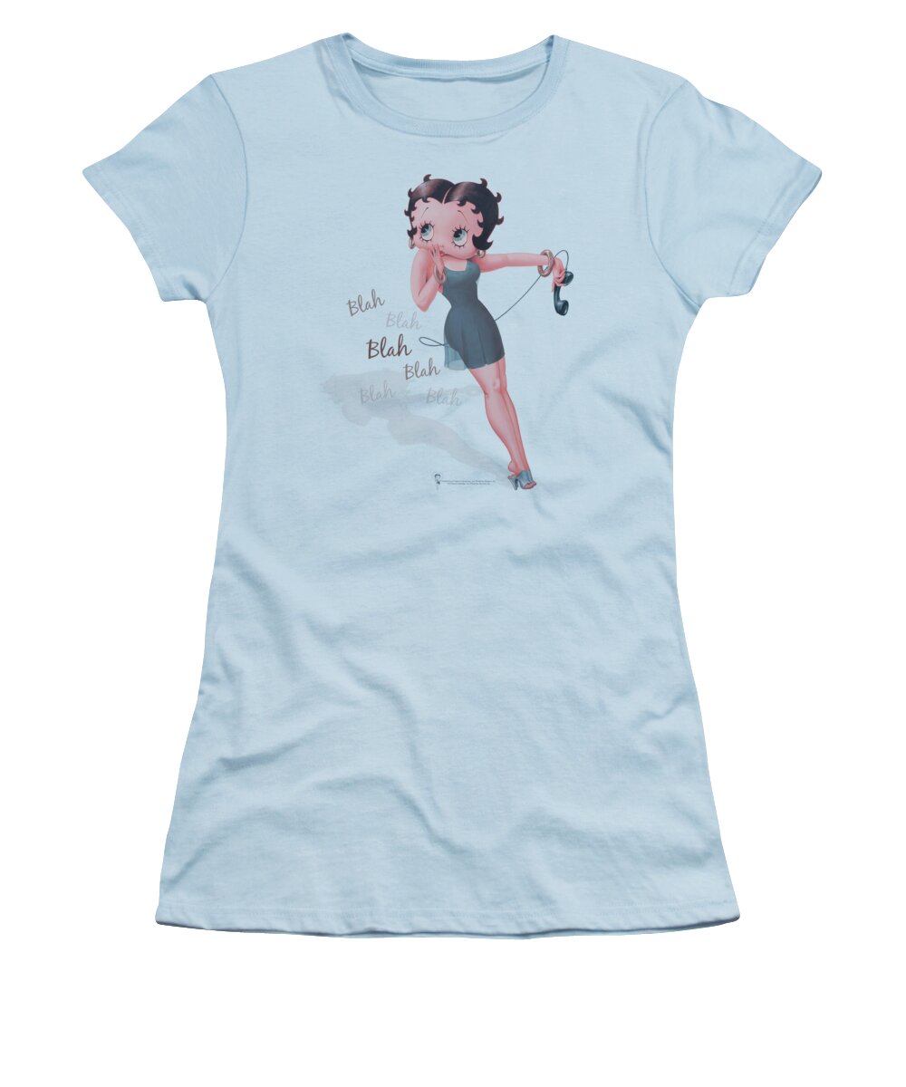 Betty Boop Women's T-Shirt featuring the digital art Boop - Blah Blah Blah by Brand A