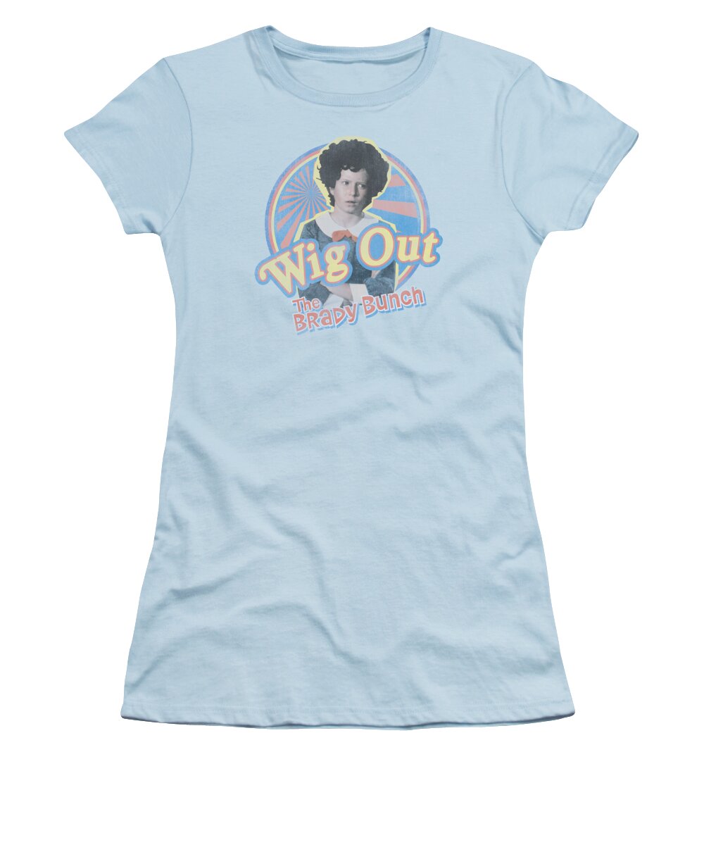  Women's T-Shirt featuring the digital art Brady Bunch - Wig Out by Brand A