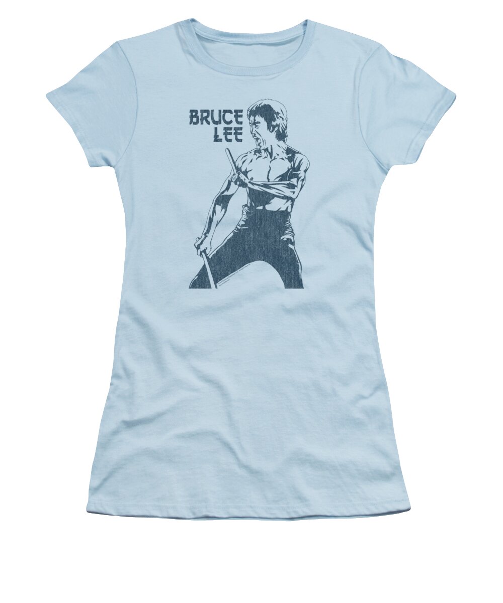 Bruce Lee Women's T-Shirt featuring the digital art Bruce Lee - Fighter by Brand A
