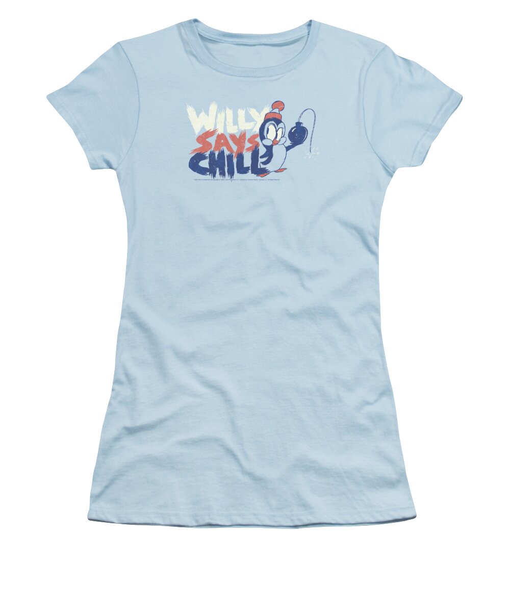 Chilly Whilly Women's T-Shirt featuring the digital art Chilly Willy - I Say Chill by Brand A