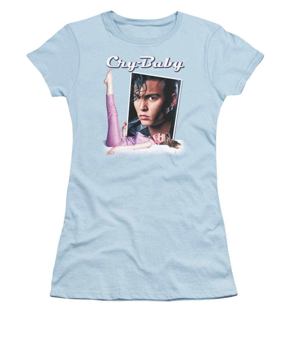 Cry Baby Women's T-Shirt featuring the digital art Cry Baby - Title by Brand A