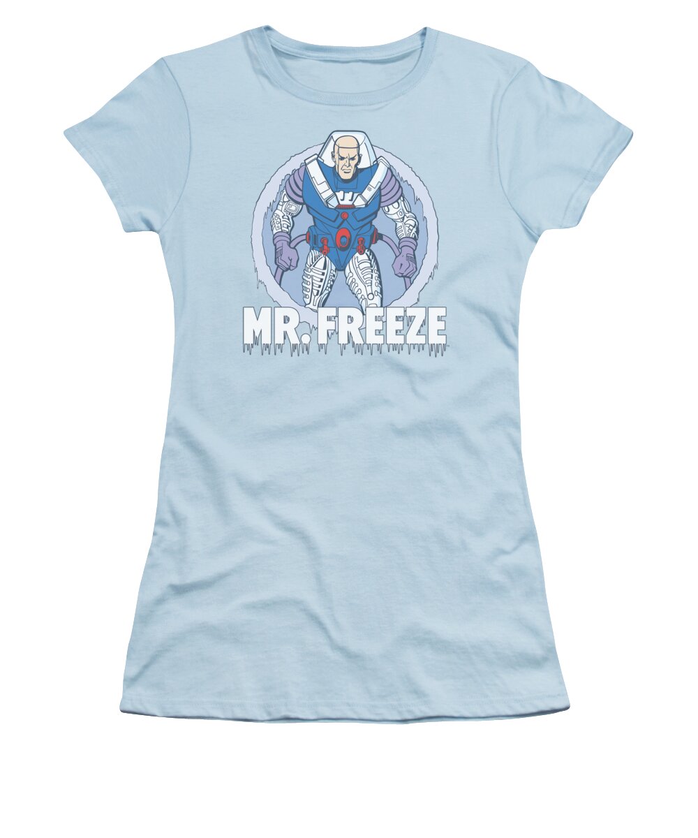 Dc Comics Women's T-Shirt featuring the digital art Dc - Mr Freeze by Brand A